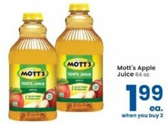 Albertsons Mott's Apple Juice 64 oz offer