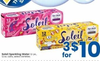 Albertsons Soleil Sparkling Water offer