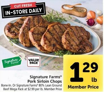 Safeway Signature Farms Pork Sirloin Chops offer