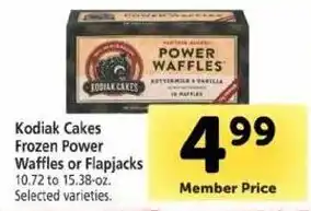 Safeway Kodiak Cakes Frozen Power Waffles Or Flapjacks 10.72-15.38 OZ offer