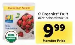 Safeway O Organics Fruit 48 oz offer