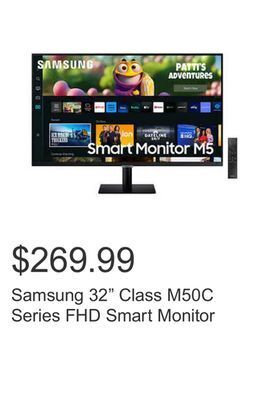 Costco Samsung 32 class m50c series fhd smart monitor offer