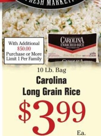 Morton Williams 10 Lb. Bag Carolina Long Grain Rice offer