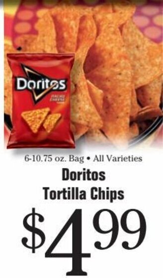 Morton Williams Doritos Tortilla Chips offer