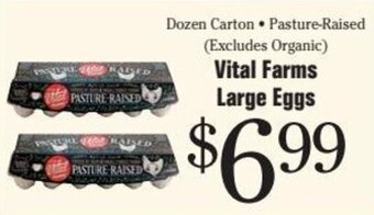 Morton Williams Vital Farms Large Eggs offer