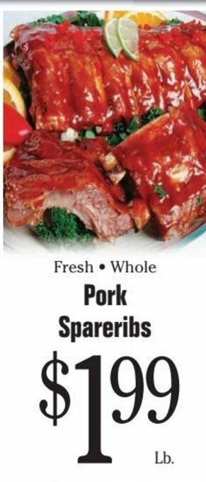Morton Williams Pork Spareribs offer