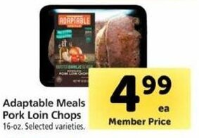 Safeway Adaptable Meals Pork Loin Chops 16oz offer
