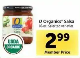 Safeway O Organics Salsa 16 oz offer