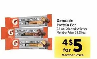 Safeway Gatorade Protein Bar offer