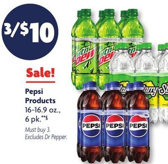 Family Dollar Pepsi products offer