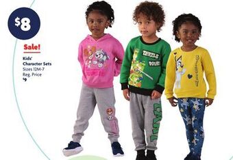 Family Dollar Kids' character sets offer