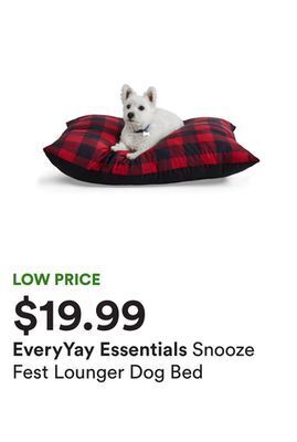 Petco Snooze fest lounger dog bed offer