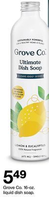 Target Grove co. 16-oz. liquid dish soap offer