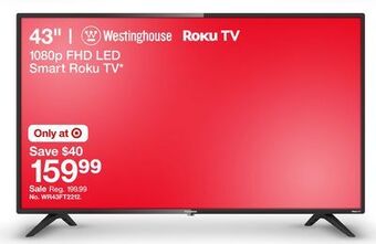 Target 43 1080p fhd led smart roku tv offer