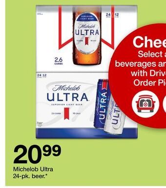 Target Michelob ultra 24-pk. beer offer