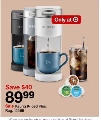 Target Keurig k-iced plus offer