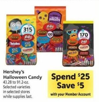 Safeway Hershey's Halloween Candy offer