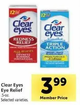 Safeway Clear Eyes Eye Relief 5 oz offer