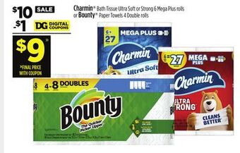 Dollar General Charmin or bounty offer