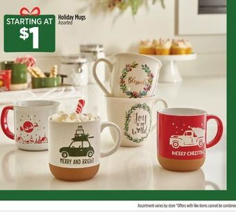 Dollar General Holiday mugs offer