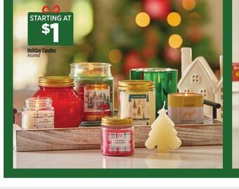 Dollar General Holiday candles offer