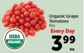 Safeway Organic Grape Tomatoes offer