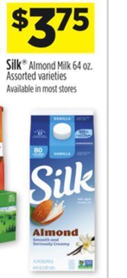Dollar General Silk almond milk offer