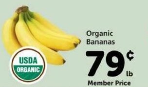Safeway Organic Bananas offer