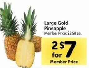 Safeway Large Gold Pineapple offer