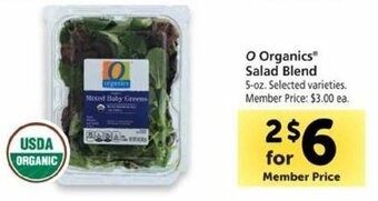 Safeway O Organics Salad Blend offer