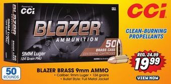 Big 5 Cci blazer brass 9mm ammo offer