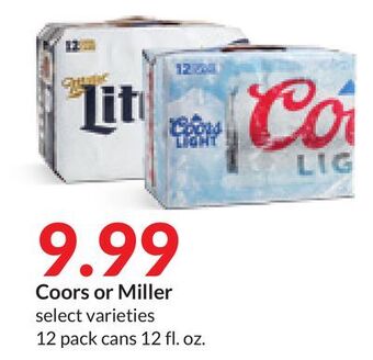Hy-Vee Coors or miller offer