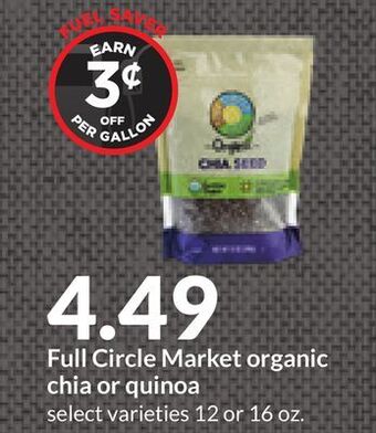 Hy-Vee Full circle market organic chia or quinoa offer