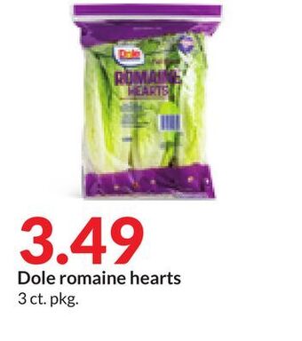 Hy-Vee Dole romaine hearts offer