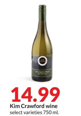 Hy-Vee Kim crawford wine offer