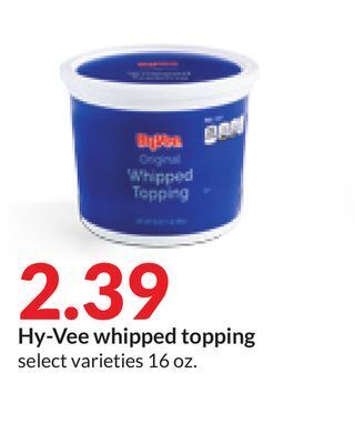 Hy-Vee Hy-vee whipped topping offer