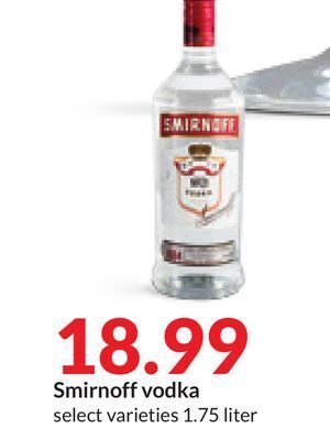 Hy-Vee Smirnoff vodka offer