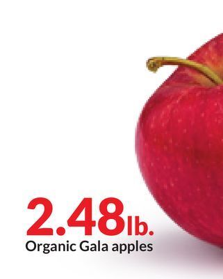 Hy-Vee Organic gala apples offer