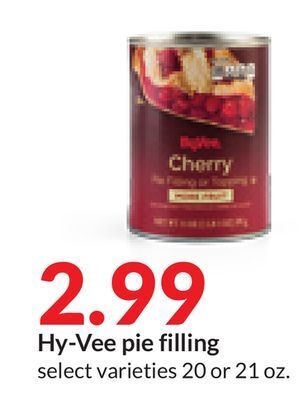 Hy-Vee Hy-vee pie filling offer