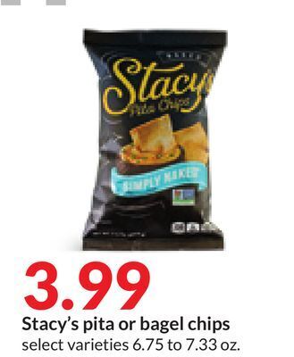 Hy-Vee Stacy's pita or bagel chips offer