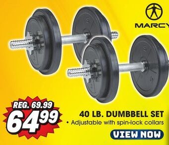 Big 5 Marcy 40-lb. dumbbell set offer