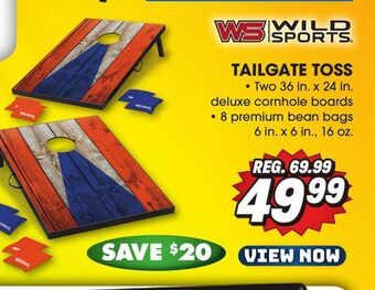 Big 5 Wild sports tailgate toss offer
