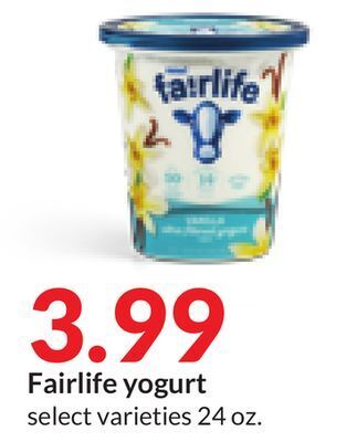Hy-Vee Fairlife yogurt offer