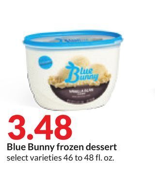 Hy-Vee Blue bunny frozen dessert offer