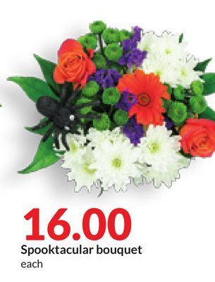 Hy-Vee Spooktacular bouquet offer