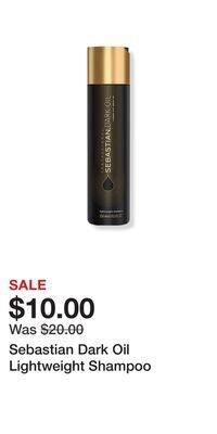 Ulta Beauty Sebastian dark oil lightweight shampoo offer