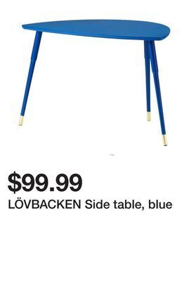 Ikea Lövbacken side table, blue offer