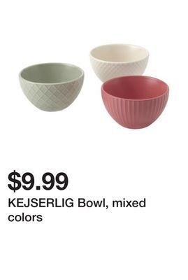 Ikea Kejserlig bowl, mixed colors offer