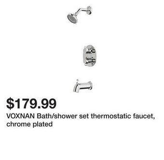 Ikea Voxnan bath/shower set thermostatic faucet, chrome plated offer