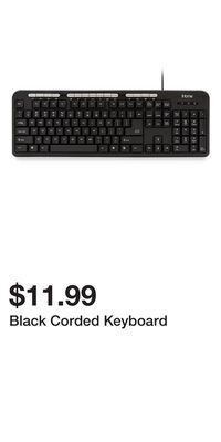 Big Lots Black corded keyboard offer
